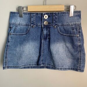 DEI Women's Denim Mini Jean Skirt Size 5/6